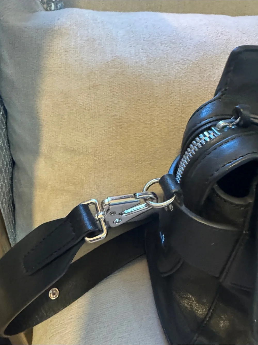 Rag & Bone black leather Pilot satchel